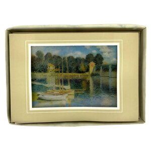 Claude Monet The Argenteuil Bridge 8 Notecards & Envelopes Set